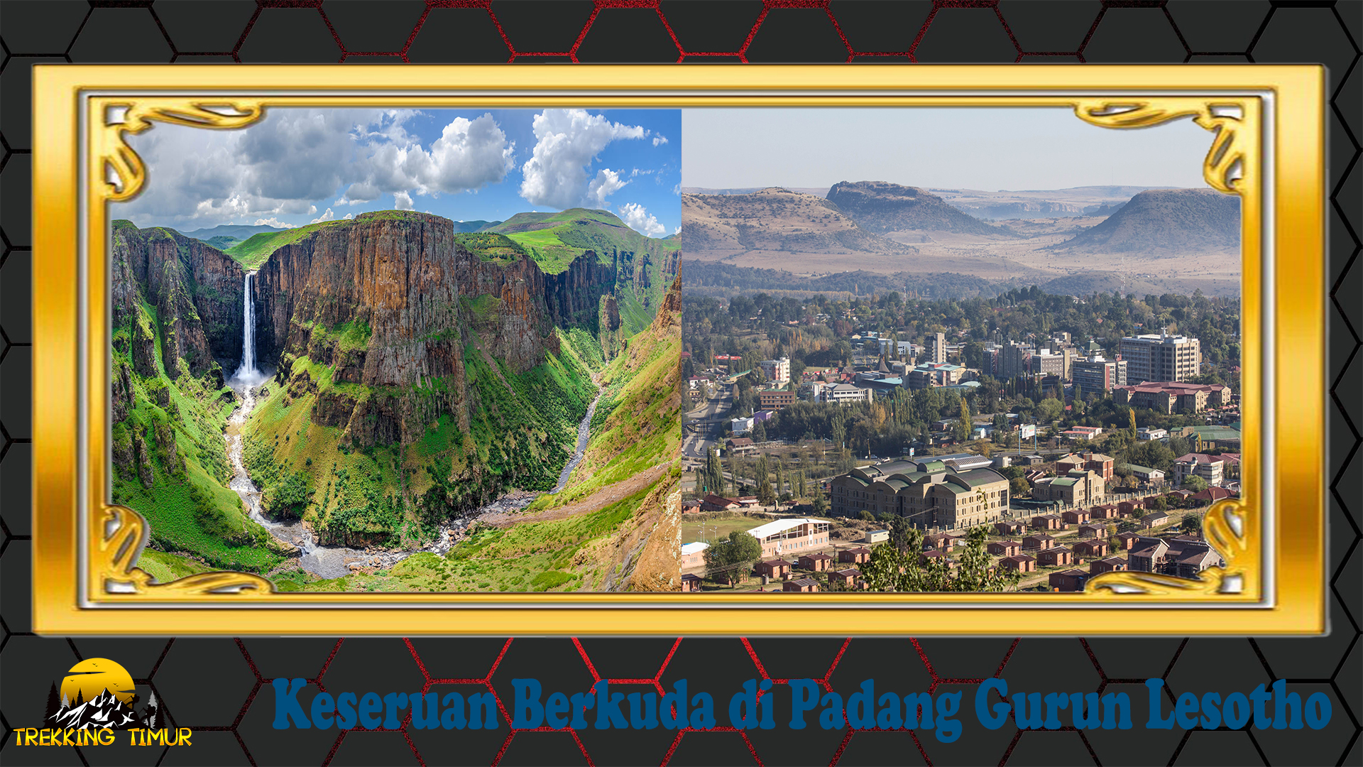 Keseruan Berkuda di Padang Gurun Lesotho